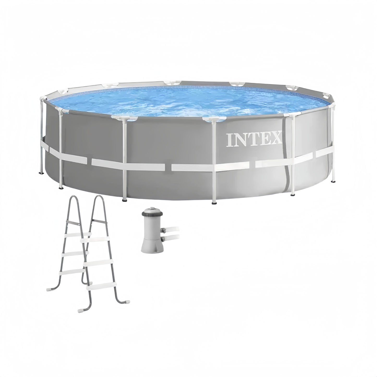 2026 Intex Prism Frame – Piscine Hors-sol 12 pieds x 39 pouces, Structure Acier, Filtre et Échelle Inclus, Édition Limitée