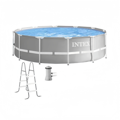 2026 Intex Prism Frame – Piscine Hors-sol 12 pieds x 39 pouces, Structure Acier, Filtre et Échelle Inclus, Édition Limitée