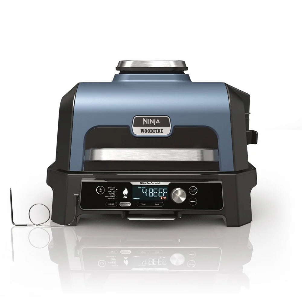 2026 Ninja Woodfire Pro Connect XL Barbecue et Fumoir Électrique avec Support et Housse