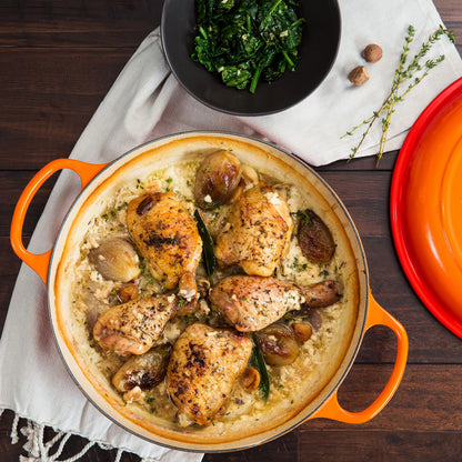 2026 Le Creuset Signature Cocotte en Fonte Émaillée 5 Quart – Couleur Flamme