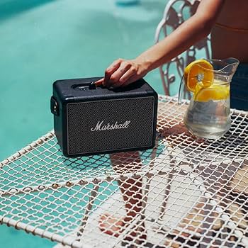 2026 Enceinte portable Bluetooth Marshall Kilburn II – Noir, Son puissant, 36W, Autonomie 20+ heures, Résistante à l’eau IPX2