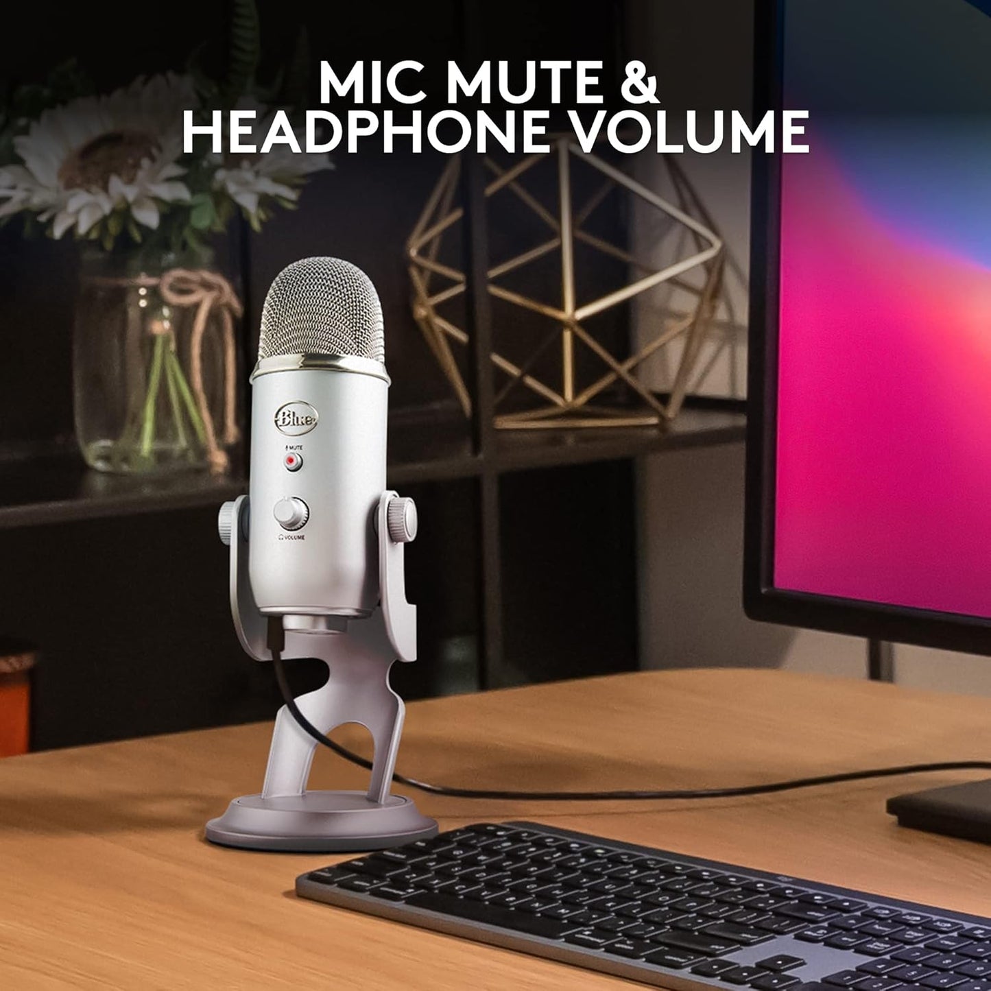 2026 Logitech for Creators Microphone USB Blue Yeti (Noir)