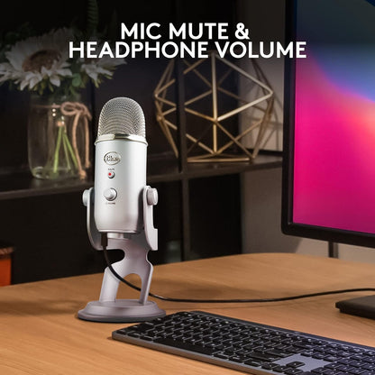 2026 Logitech for Creators Microphone USB Blue Yeti (Noir)