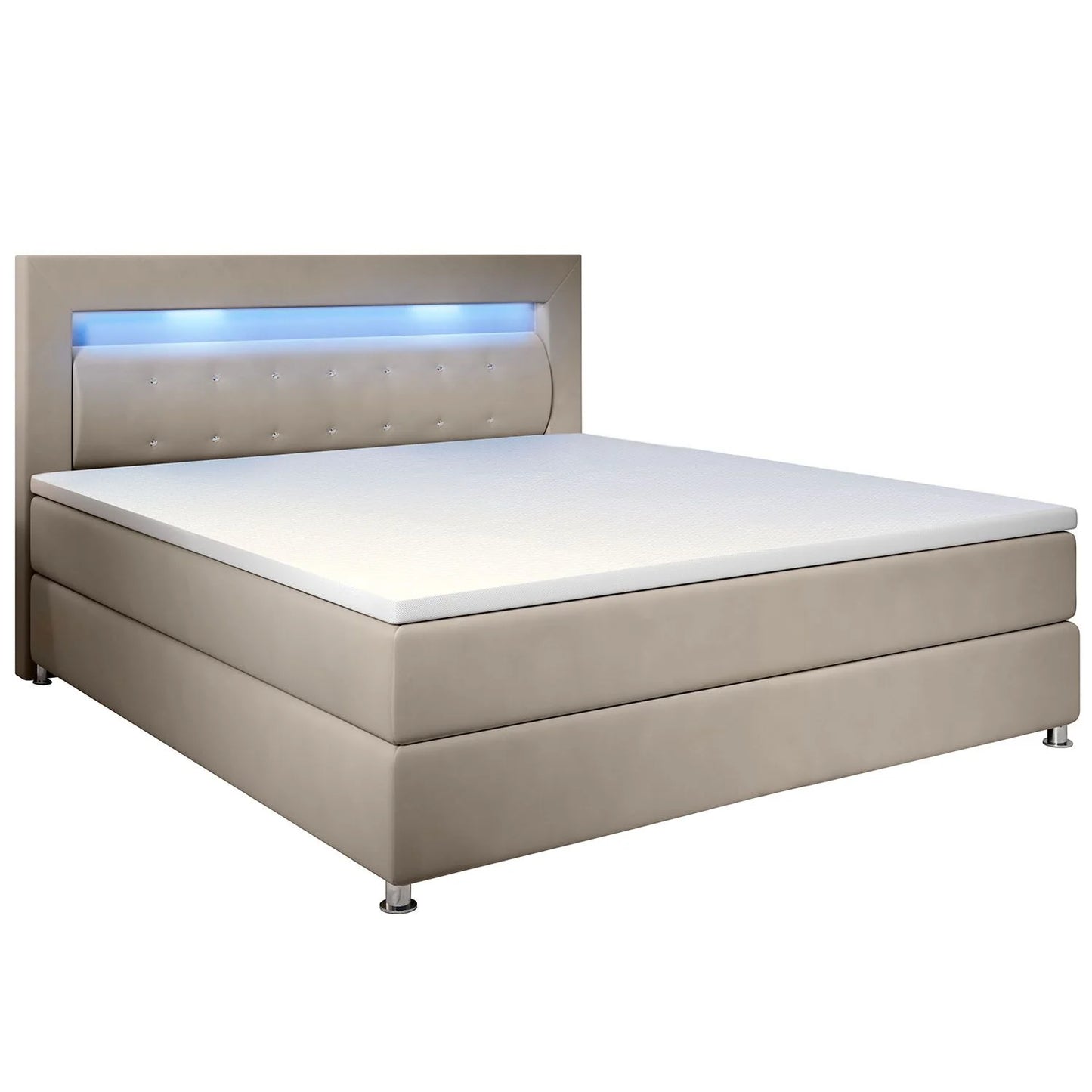 Lit à sommier Boxspring Vancouver 2026 - tissu