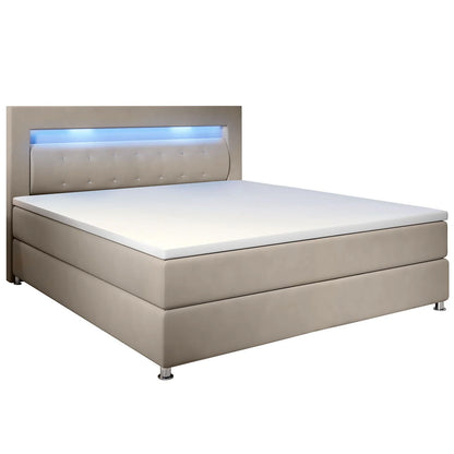 Lit à sommier Boxspring Vancouver 2026 - tissu