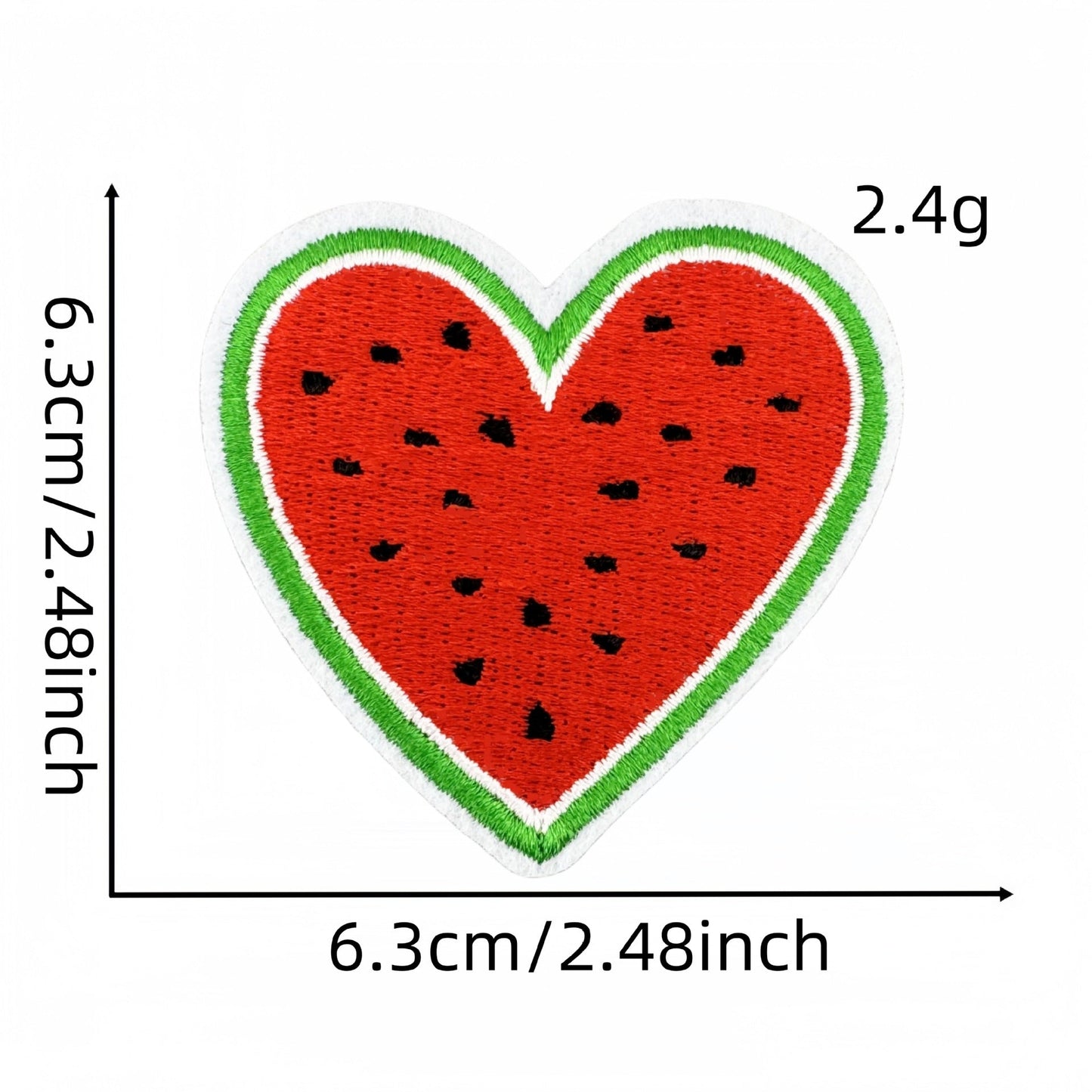 watermelon embroidered patches summer fruit design iron on