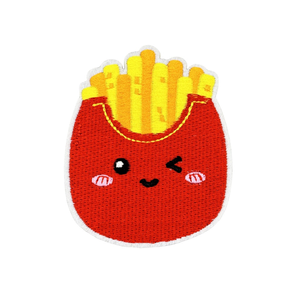 cute food embroidered patches burger boba ice cream iron on