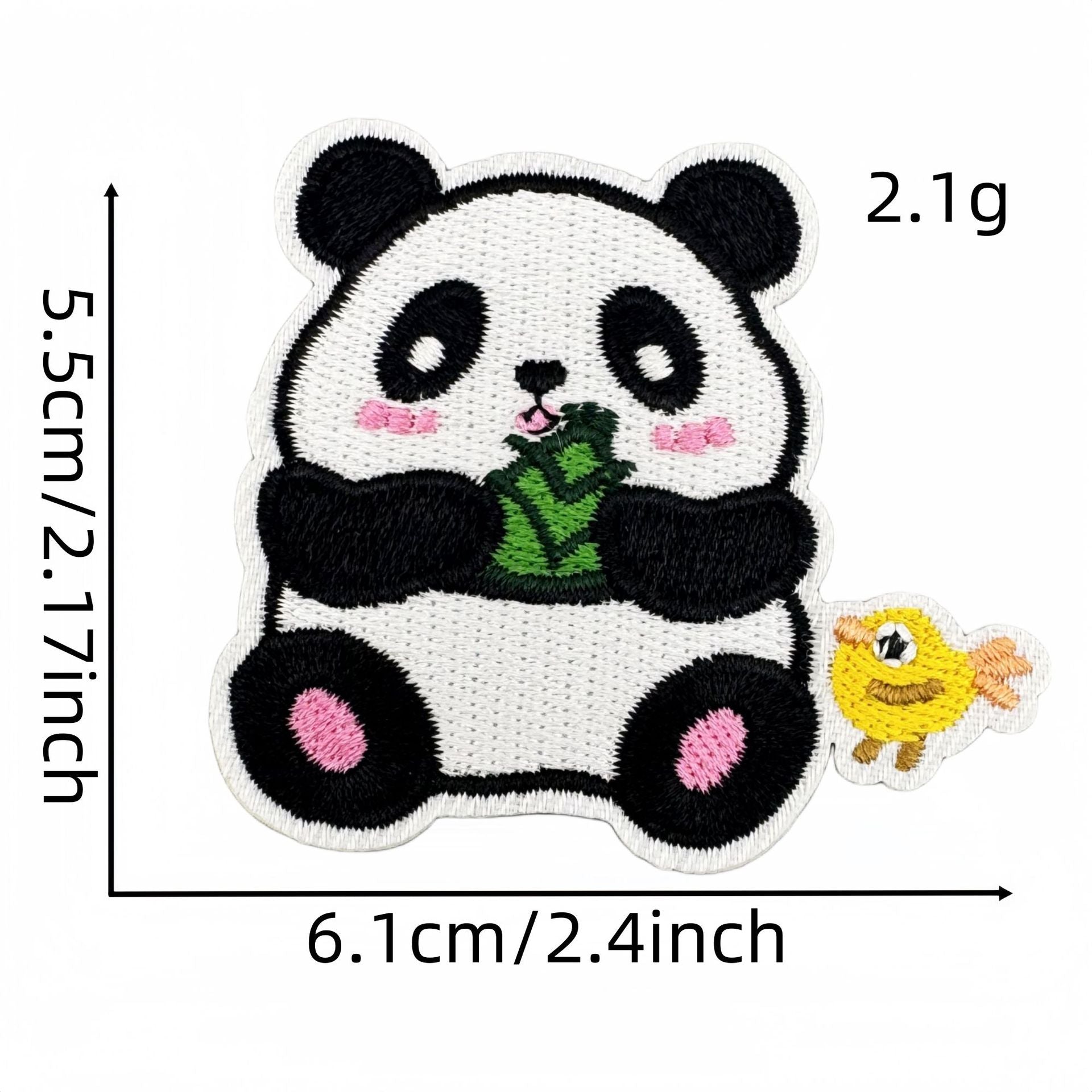 cute panda embroidered patches animal design iron on