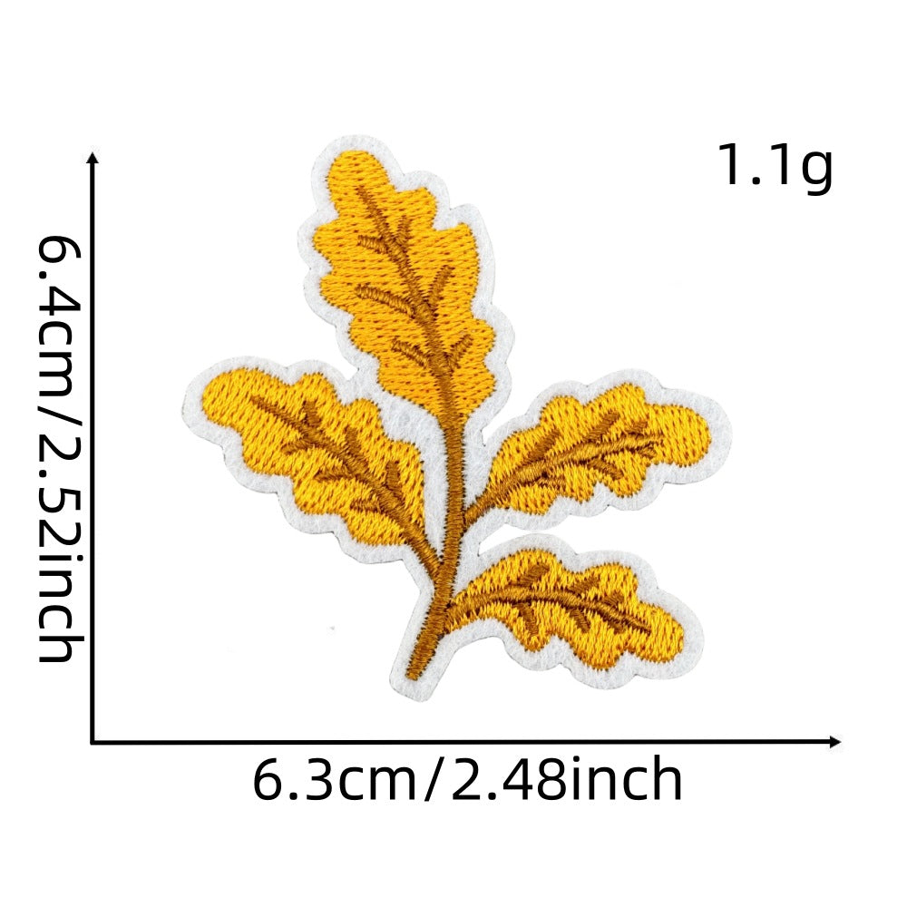 autumn harvest embroidered patches fall seasonal design iron on