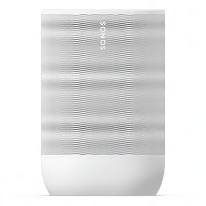 2026 Sonos Move 2 – Enceinte Portable Intelligente Blanche avec Batterie 24 Heures, Bluetooth et Wi-Fi, Résistante à l’Eau, Son Stéréo Puissant et Commande Vocale