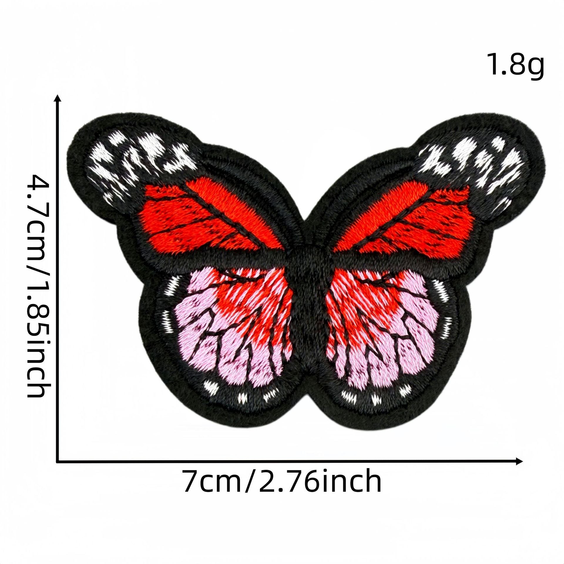 colorful butterfly embroidered patches multicolor design iron on