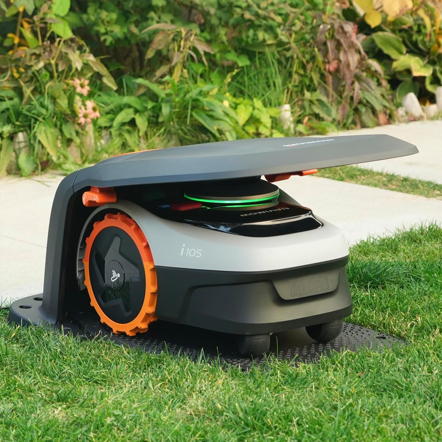 Garage Navimow S 2026, pliable, sans obstruction du signal, protection contre le soleil et la pluie, accessoire pour tondeuses robotisées Navimow i105E et i108E.
