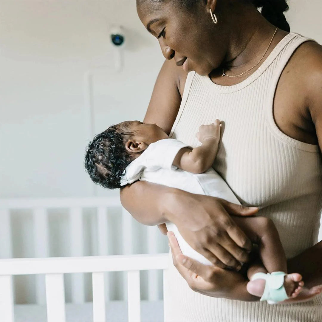 2026 Owlet Dream Duo – Moniteur de Sommeil et Veille Bébé Intelligent – Blanc & Menthe