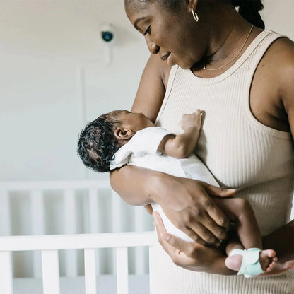 2026 Owlet Dream Duo – Moniteur de Sommeil et Veille Bébé Intelligent – Blanc & Menthe