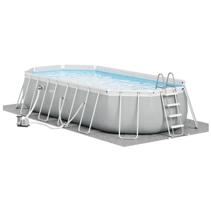 2026 Intex Prism Frame Ovale – Piscine Hors-sol 6,1 x 3,05 m, Cadre Acier Robuste, Pompe et Échelle Incluses, Édition Limitée