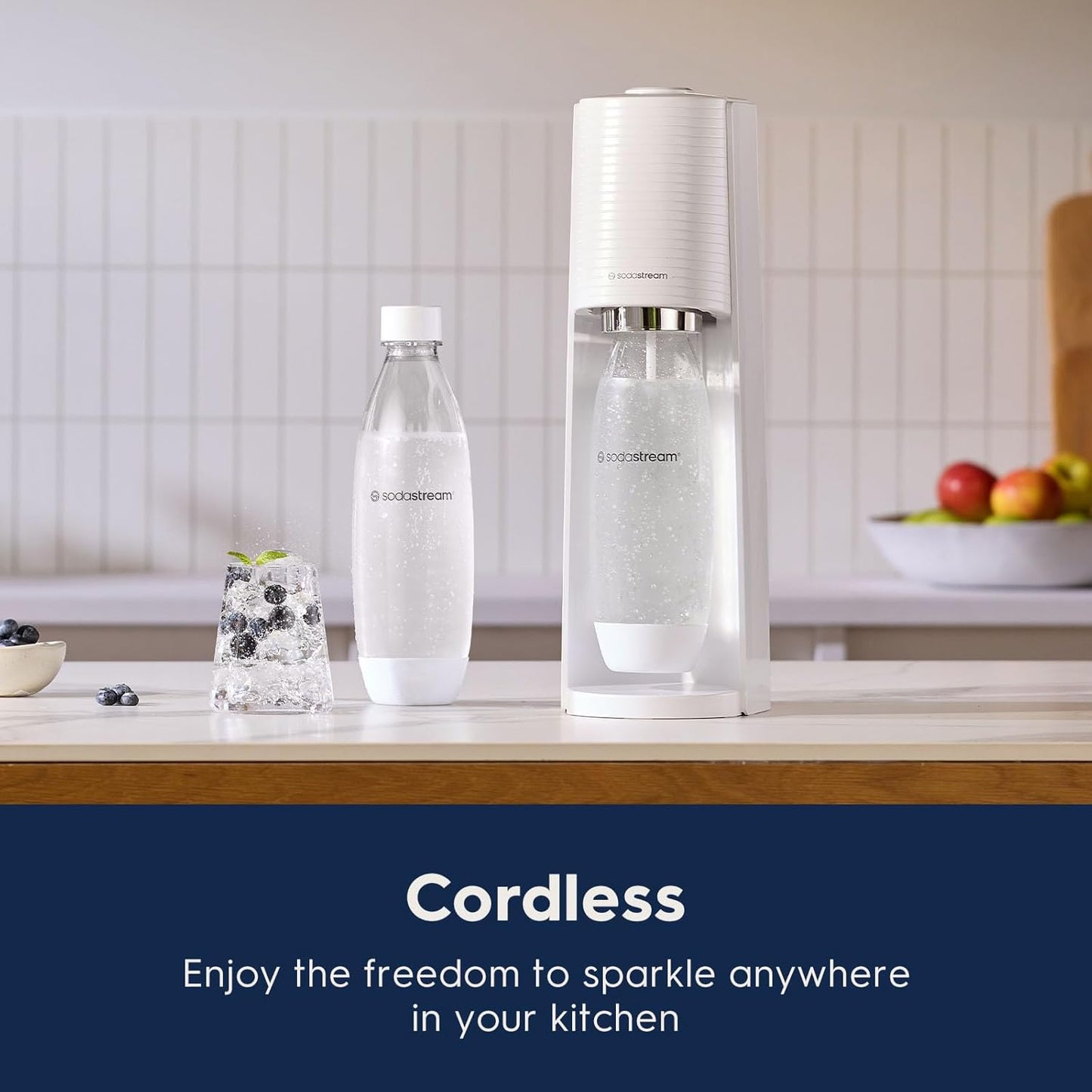 2026 SodaStream Terra Machine à Eau Pétillante Bundle (Noir), avec CO2, Bouteilles Compatibles Lave-Vaisselle et Arômes Bubly Drops