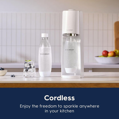 2026 SodaStream Terra Machine à Eau Pétillante Bundle (Noir), avec CO2, Bouteilles Compatibles Lave-Vaisselle et Arômes Bubly Drops