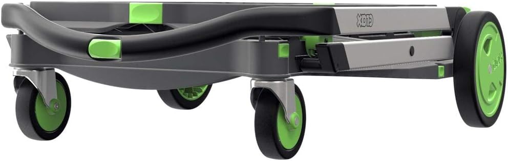 Chariots pliables, fonctionnels et polyvalents 2026 | Chariot pliable mobile | Chariot de courses avec boîte de rangement (noir)