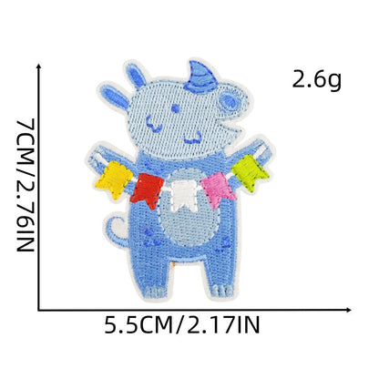 birthday party embroidered patches celebration theme iron on