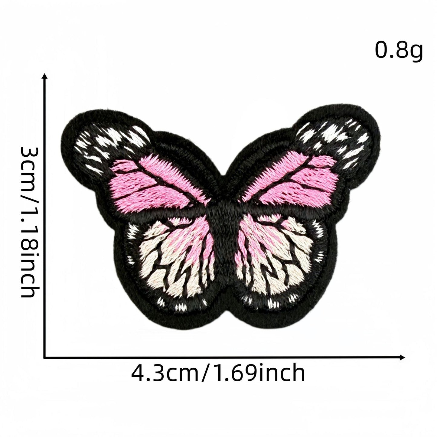 colorful butterfly embroidered patches multicolor design iron on