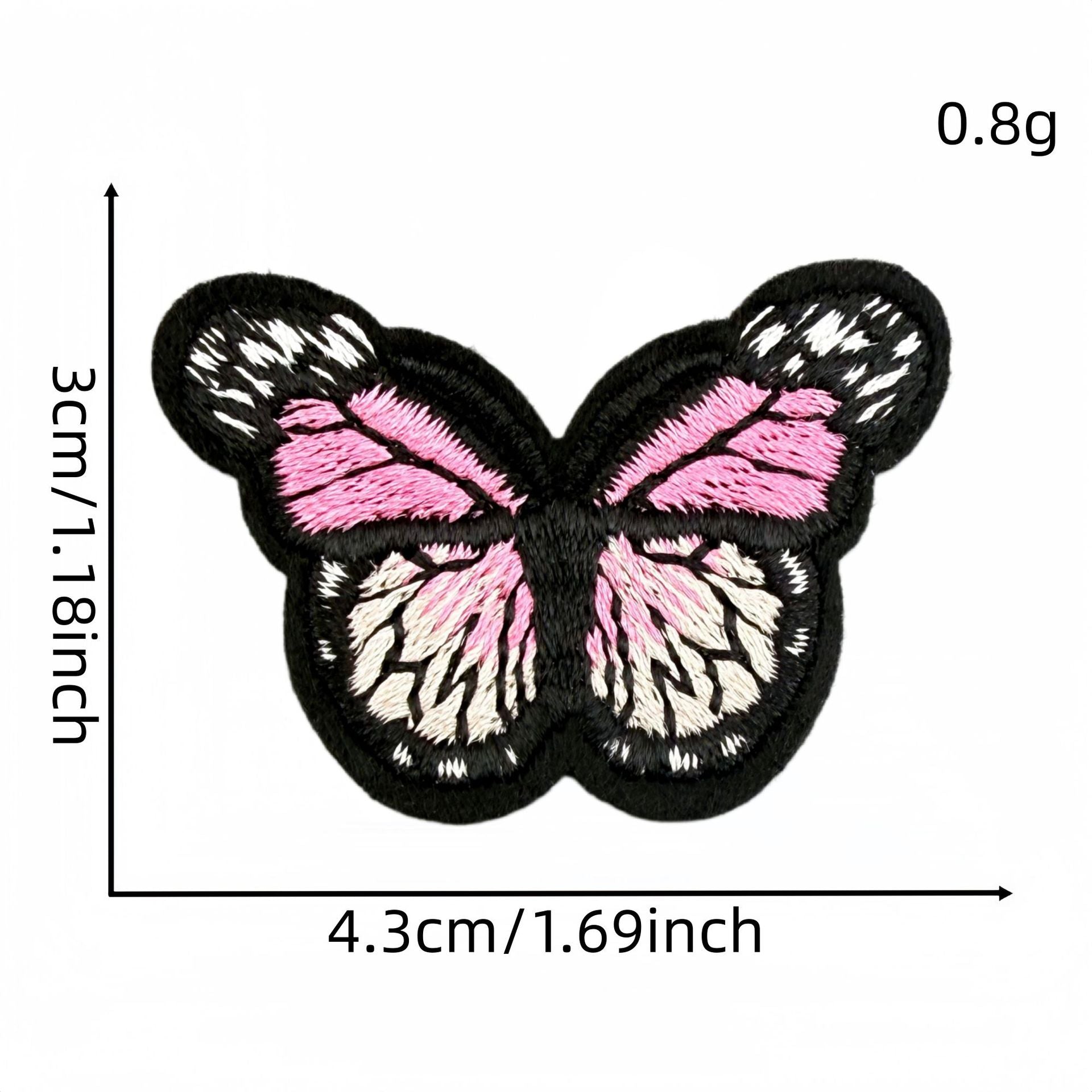 colorful butterfly embroidered patches multicolor design iron on