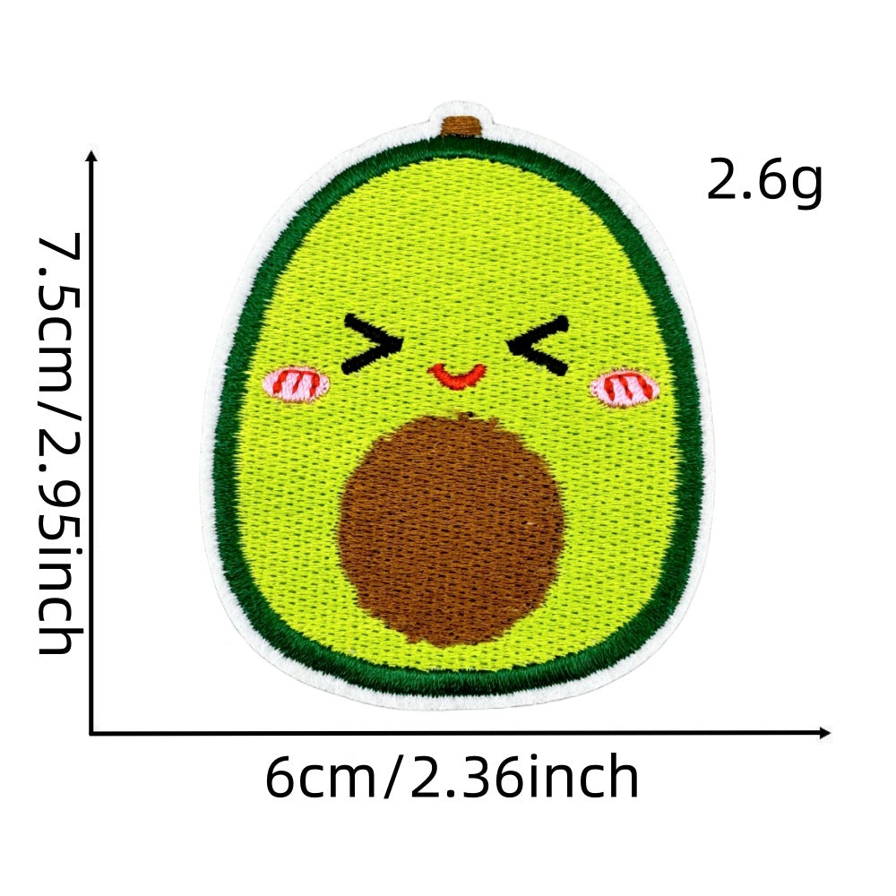 cute food embroidered patches burger boba ice cream iron on