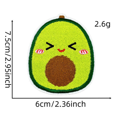 cute food embroidered patches burger boba ice cream iron on