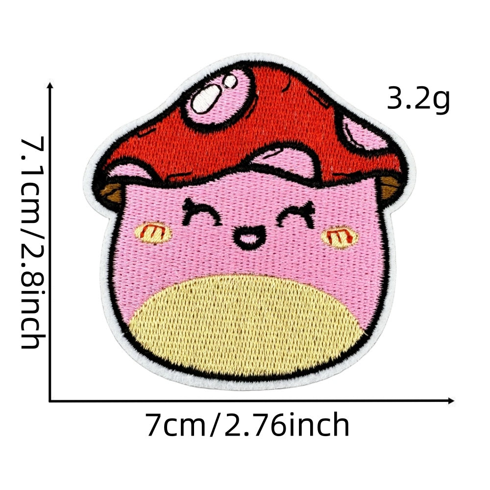 cute food embroidered patches burger boba ice cream iron on