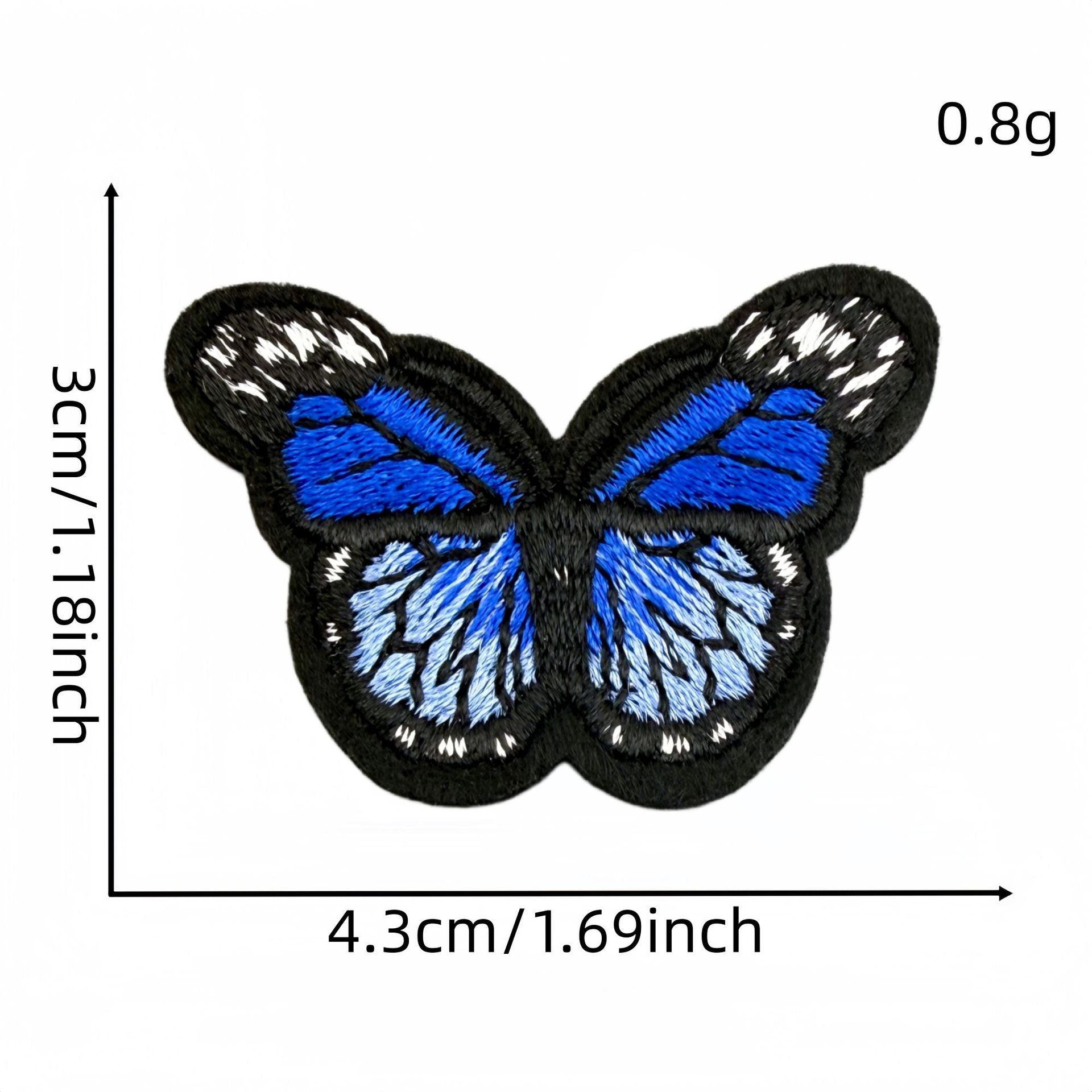 colorful butterfly embroidered patches multicolor design iron on