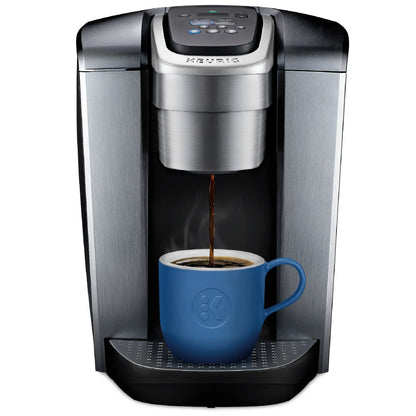 2026 Keurig K-Elite – Machine à Café à Dosettes K-Cup à Portion Unique, Finition Brossée Slate, Programmable pour Café Chaud et Glacé