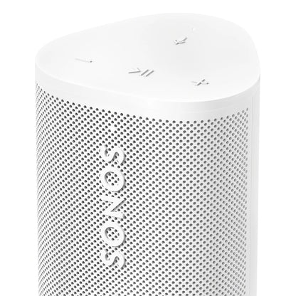 2026 Sonos Roam 2 – Enceinte Portable Bluetooth Blanche, Étanche IP67, Batterie 10 Heures, Wi-Fi et Bluetooth, Son Puissant et Polyvalent
