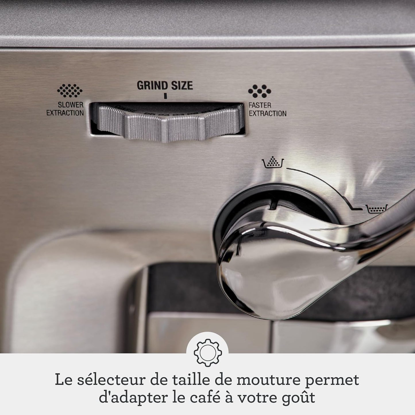 2026 Machine à Café Expresso avec Broyeur Intégré & Mousseur à Lait – Sage Barista Express Impress – Acier Inoxydable Brossé, Expérience Barista à Domicile
