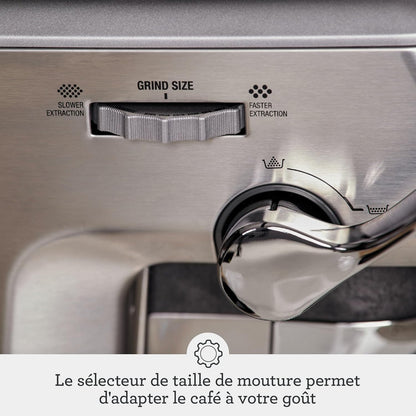 2026 Machine à Café Expresso avec Broyeur Intégré & Mousseur à Lait – Sage Barista Express Impress – Acier Inoxydable Brossé, Expérience Barista à Domicile