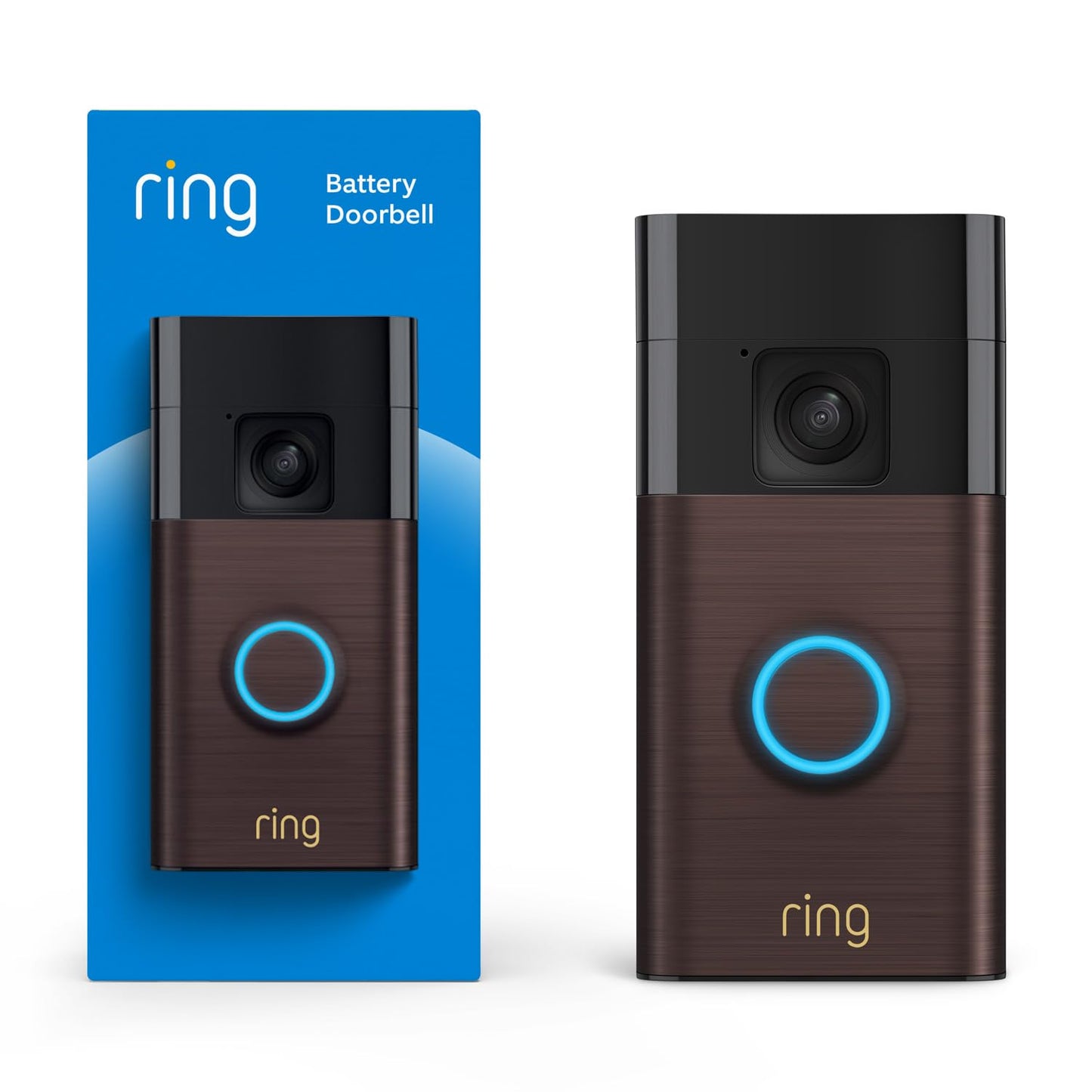 2026 Ring Sonnette Vidéo sur Batterie, Vidéo Plein Pied, Vue en Direct avec Audio Bidirectionnel et Détection de Mouvement (dernier modèle)