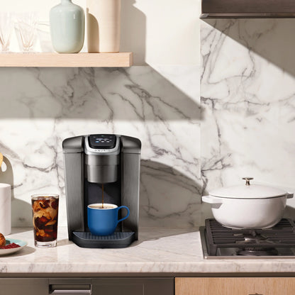 2026 Keurig K-Elite – Machine à Café à Dosettes K-Cup à Portion Unique, Finition Brossée Slate, Programmable pour Café Chaud et Glacé