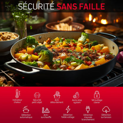 2026 Brandt BPI6413BM – Table de Cuisson Mixte Induction & Gaz, 4 Foyers, 9 Niveaux, Édition Limitée