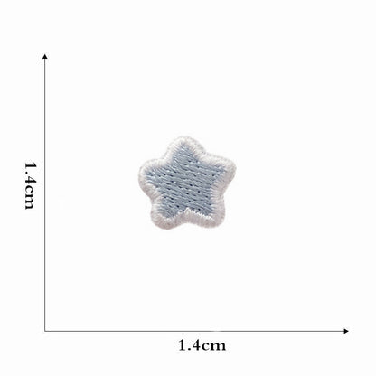 star rainbow embroidered patches peel and stick self adhesive
