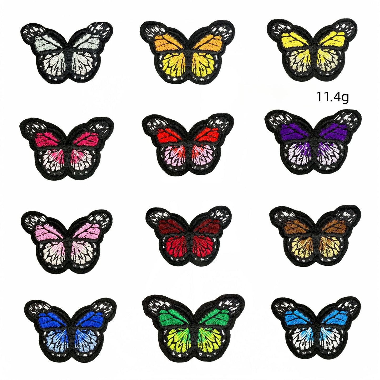 colorful butterfly embroidered patches multicolor design iron on