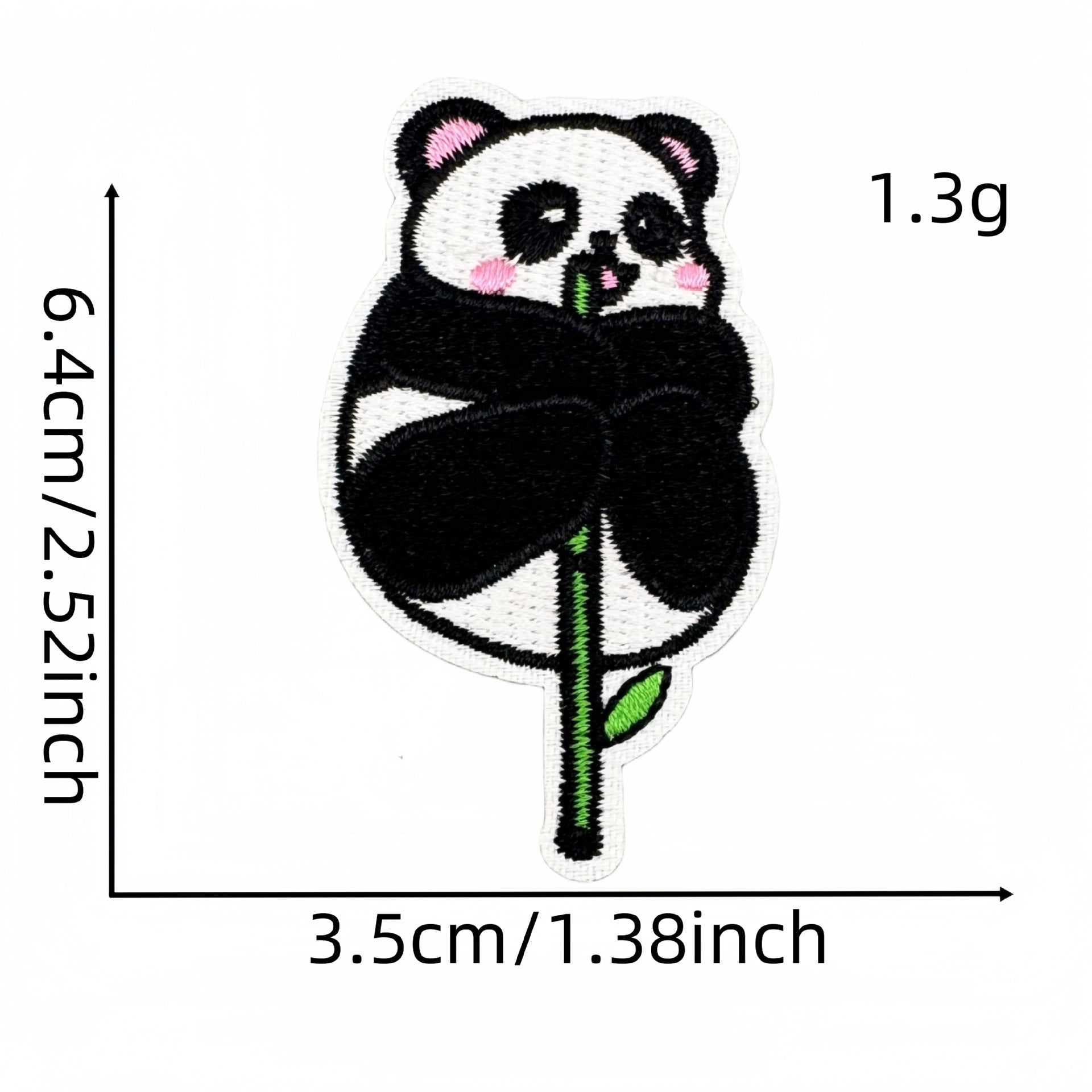 cute panda embroidered patches animal design iron on