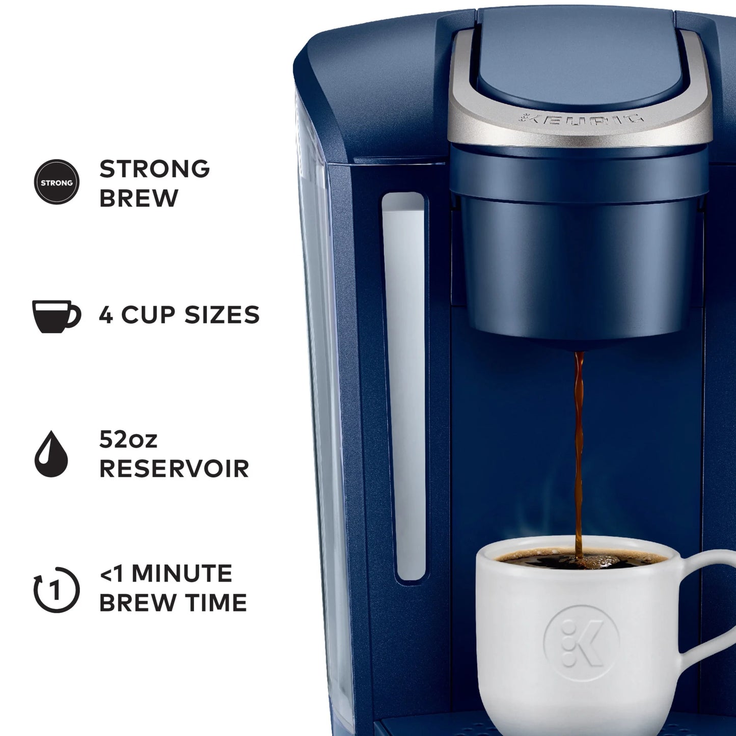 2026 Keurig K-Select Machine à Café à Dosettes K-Cup à Service Unique – Édition Vintage Rouge, Grand Réservoir et Fonction Strong Brew pour un Café Plus Intense