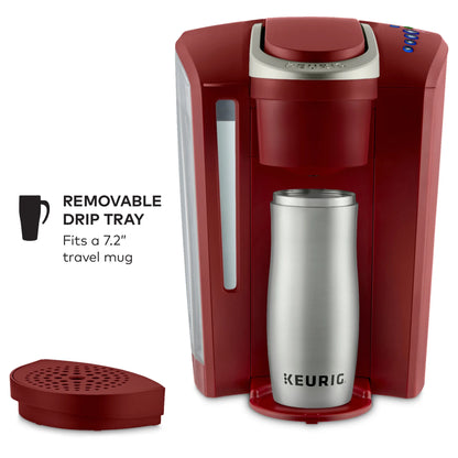 2026 Keurig K-Select Machine à Café à Dosettes K-Cup à Service Unique – Édition Vintage Rouge, Grand Réservoir et Fonction Strong Brew pour un Café Plus Intense