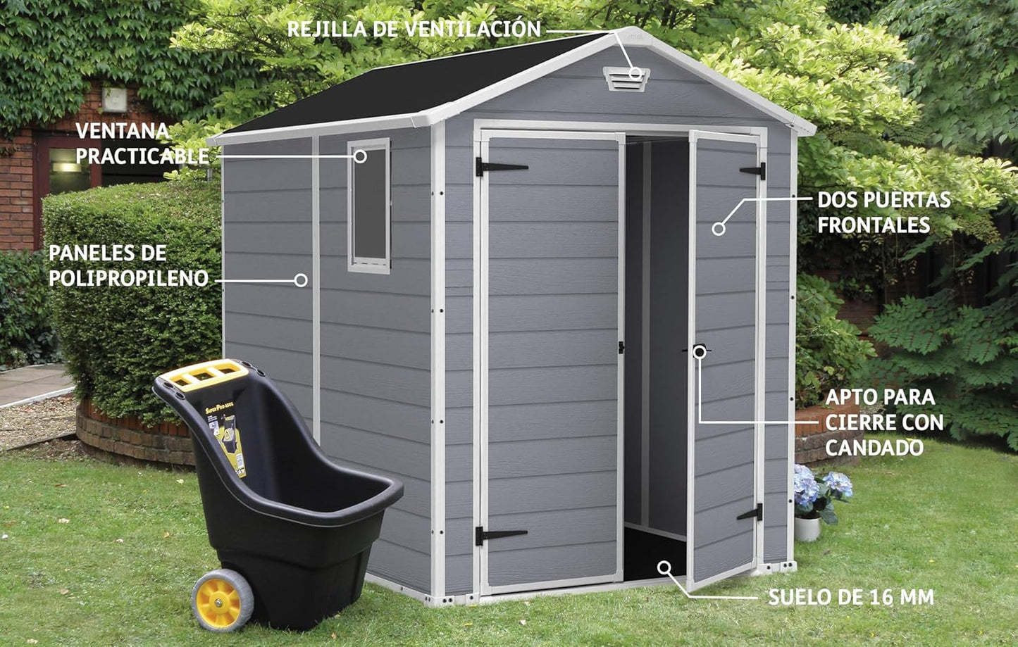 KETER - ABRI Manor 68-4,1m² - Gris