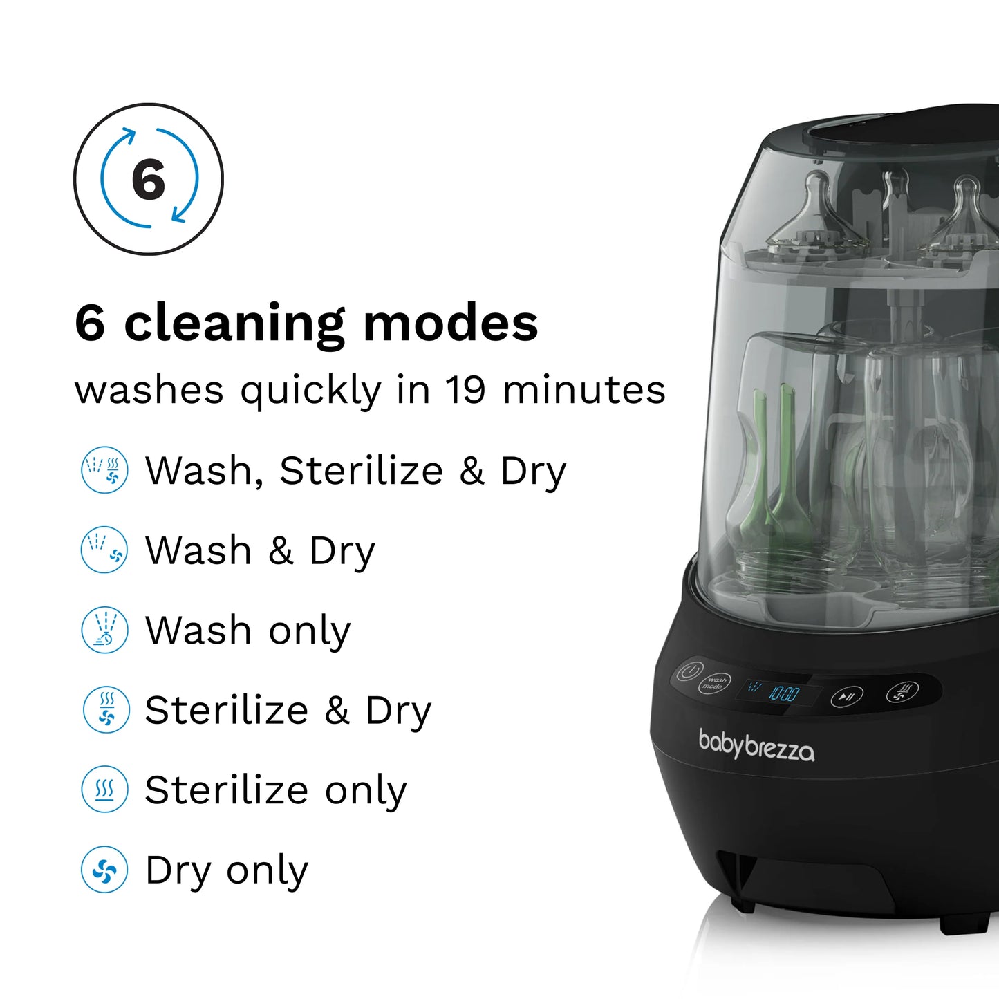 2026 Bottle Washer Pro – Lave-biberon Tout-en-Un avec Stérilisateur et Séchoir pour Bébé
