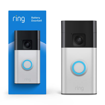 2026 Ring Sonnette Vidéo sur Batterie, Vidéo Plein Pied, Vue en Direct avec Audio Bidirectionnel et Détection de Mouvement (dernier modèle)