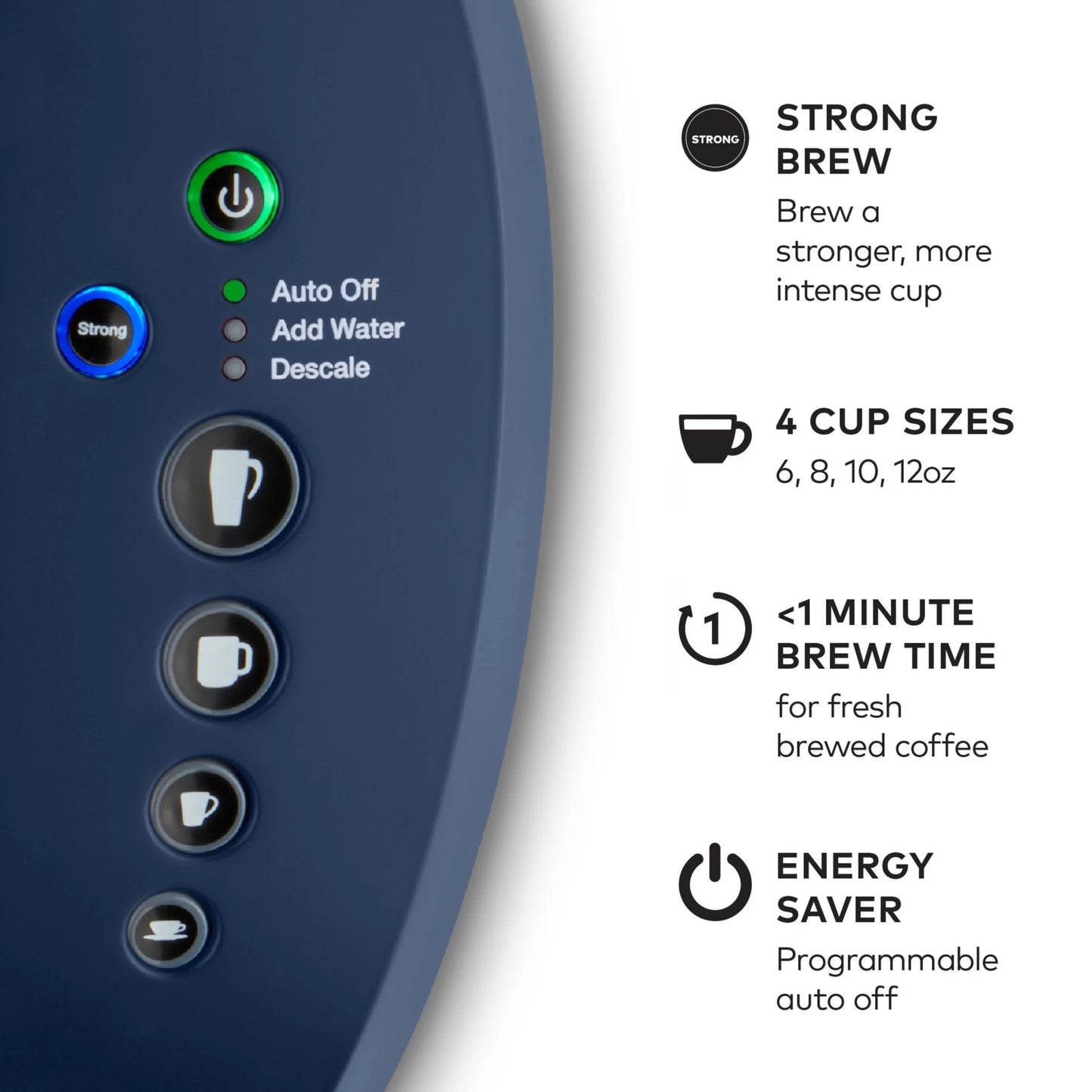 2026 Keurig K-Select Machine à Café à Dosettes K-Cup à Usage Unique, Édition Matte White – Infuseur Simple, Fonction Strong Brew et Réservoir 52 oz