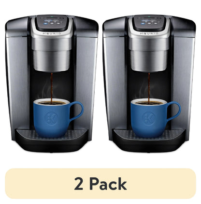 2026 Keurig K-Elite – Machine à Café à Dosettes K-Cup à Portion Unique, Finition Brossée Slate, Programmable pour Café Chaud et Glacé