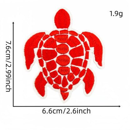colorful sea turtle embroidered patches animal design iron on