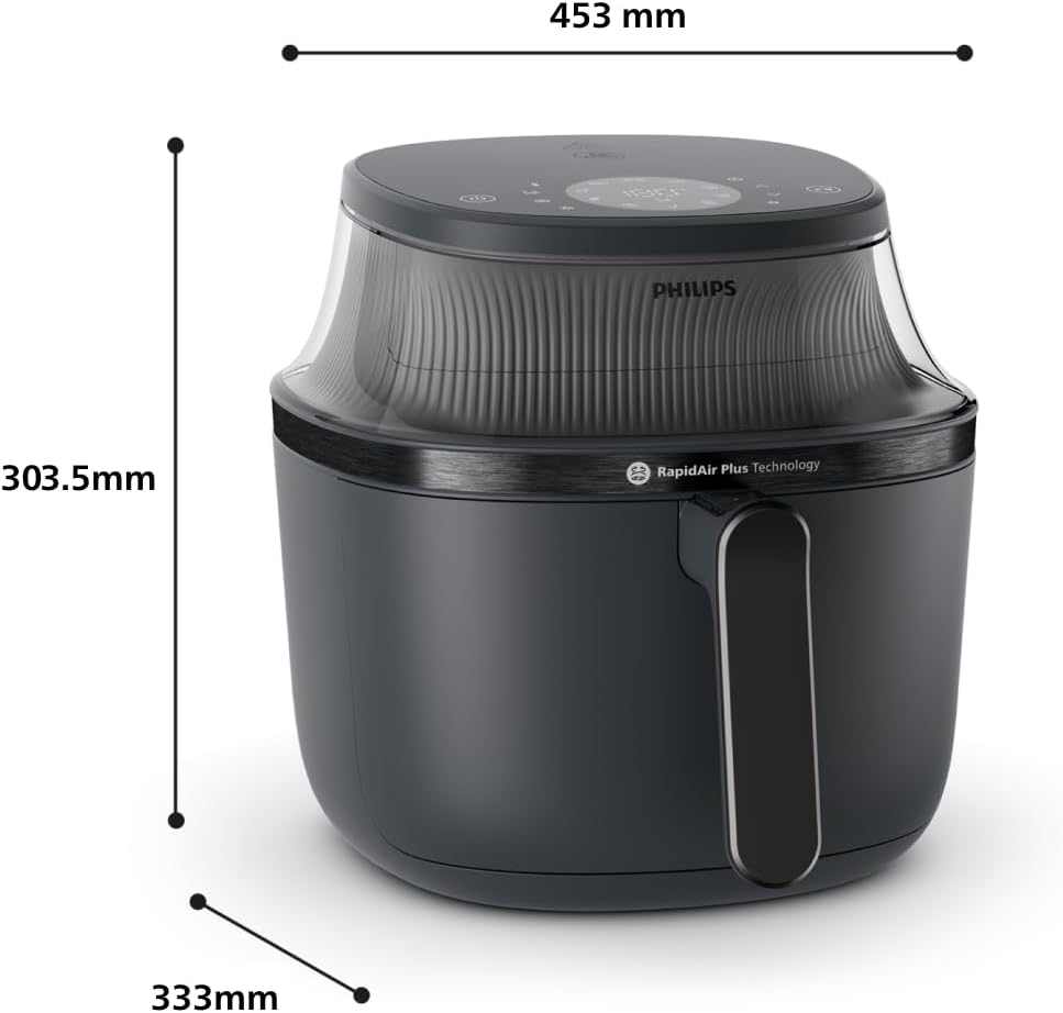 2026 Friteuse à air Philips série 3000 7,2 L, fenêtre de cuisson, friteuse 16 en 1
