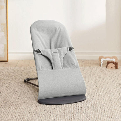 2026 BabyBjörn Bouncer Bliss Woven Mélange - Gris Clair