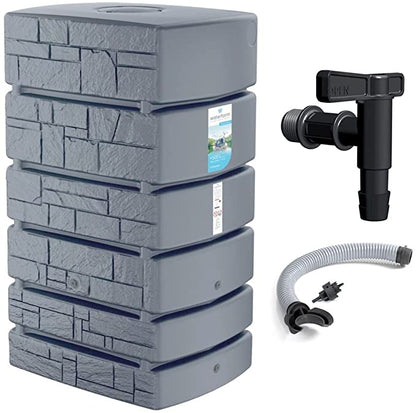 Réservoir d'eau de pluie Tower Stone 2026, récupérateur d'eau de pluie 350-500 L